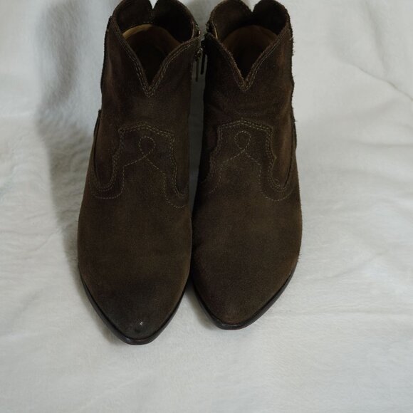 Frye Renee Seam Suede Short Boots‎ Size 8M - Picture 5 of 11